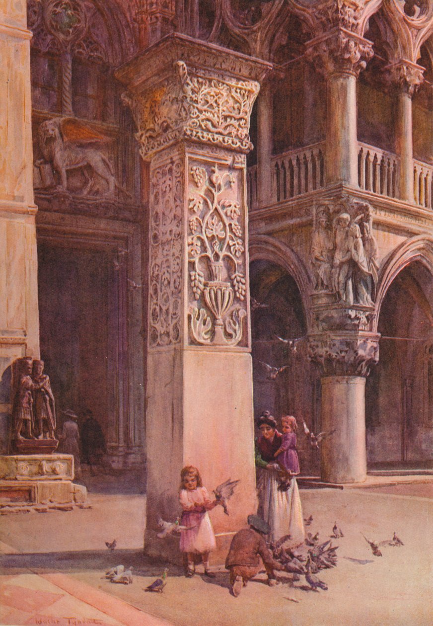 Na Piazzetta, Wenecja, ok. 1900 1913 autorstwa Walter Frederick Roofe Tyndale