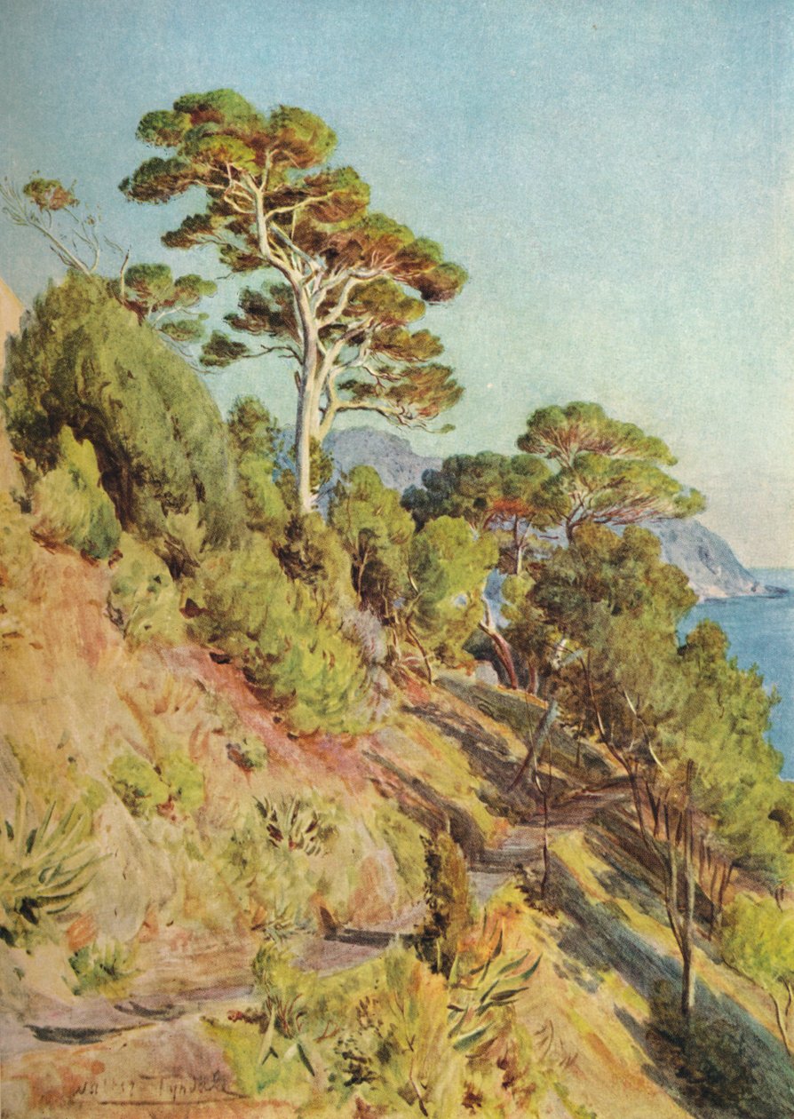 W Villa Piuma, Sestri Levante, c1910, 1912 autorstwa Walter Frederick Roofe Tyndale