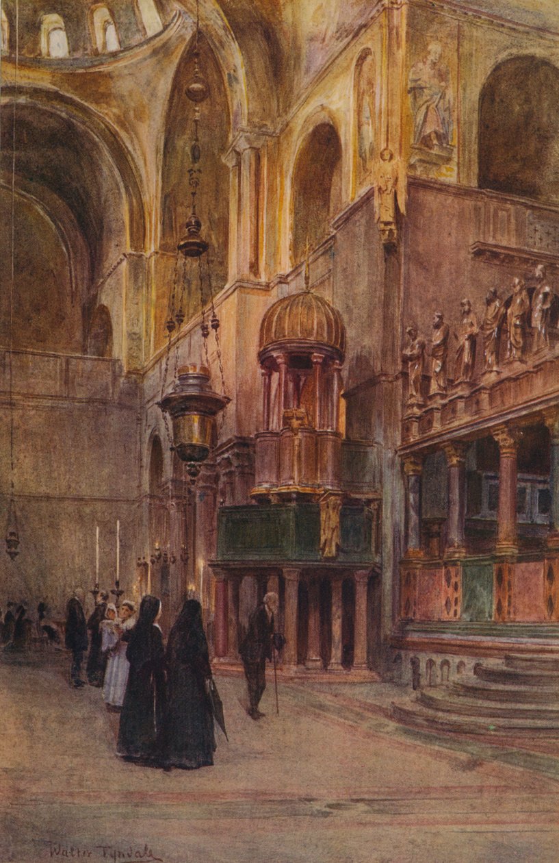 Wnętrze św. Marka, ok. 1900 1913 autorstwa Walter Frederick Roofe Tyndale