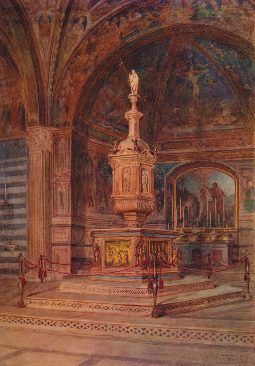 Baptysterium S. Giovanniego, ok. 1900 1913 autorstwa Walter Frederick Roofe Tyndale