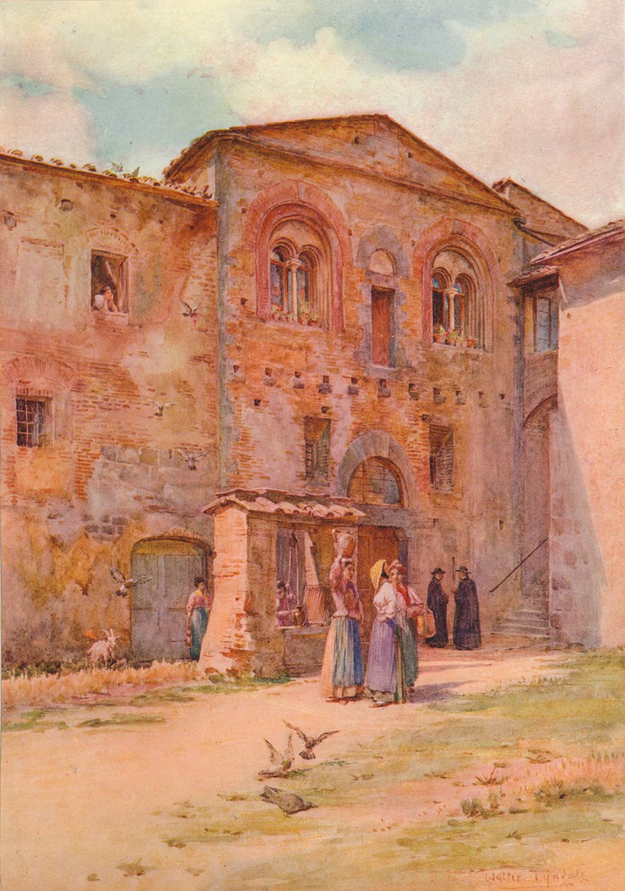 Dom Rektora, San Gimignano, ok. 1900 1913 autorstwa Walter Frederick Roofe Tyndale