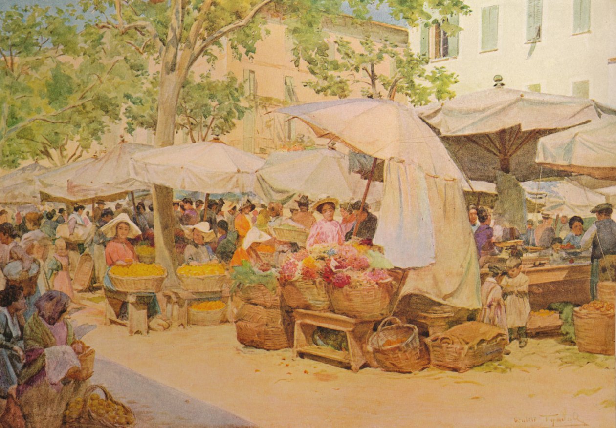 Targ w Nicei, c1910, 1912 autorstwa Walter Frederick Roofe Tyndale