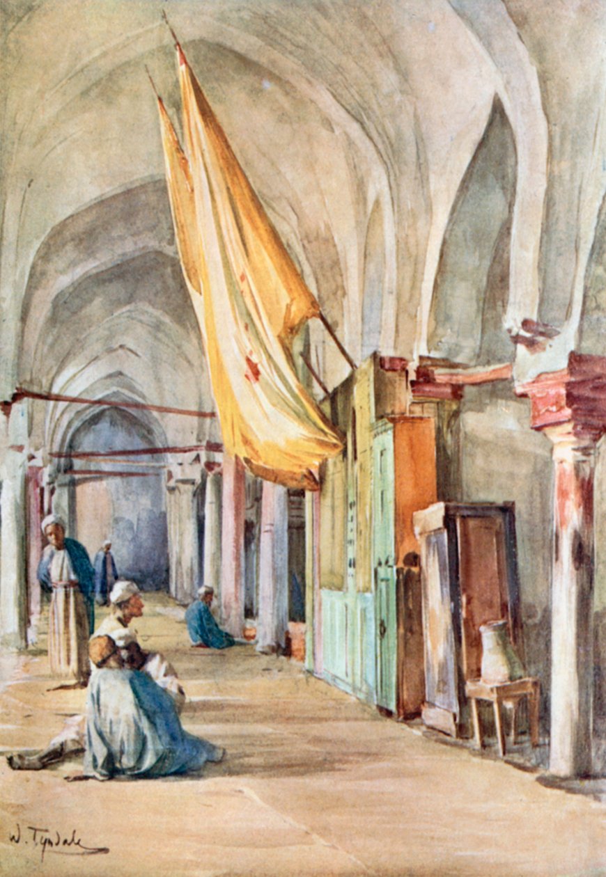 Sanktuarium Sakhlun, Rosetta (kolorowa litografia) autorstwa Walter Frederick Roofe Tyndale