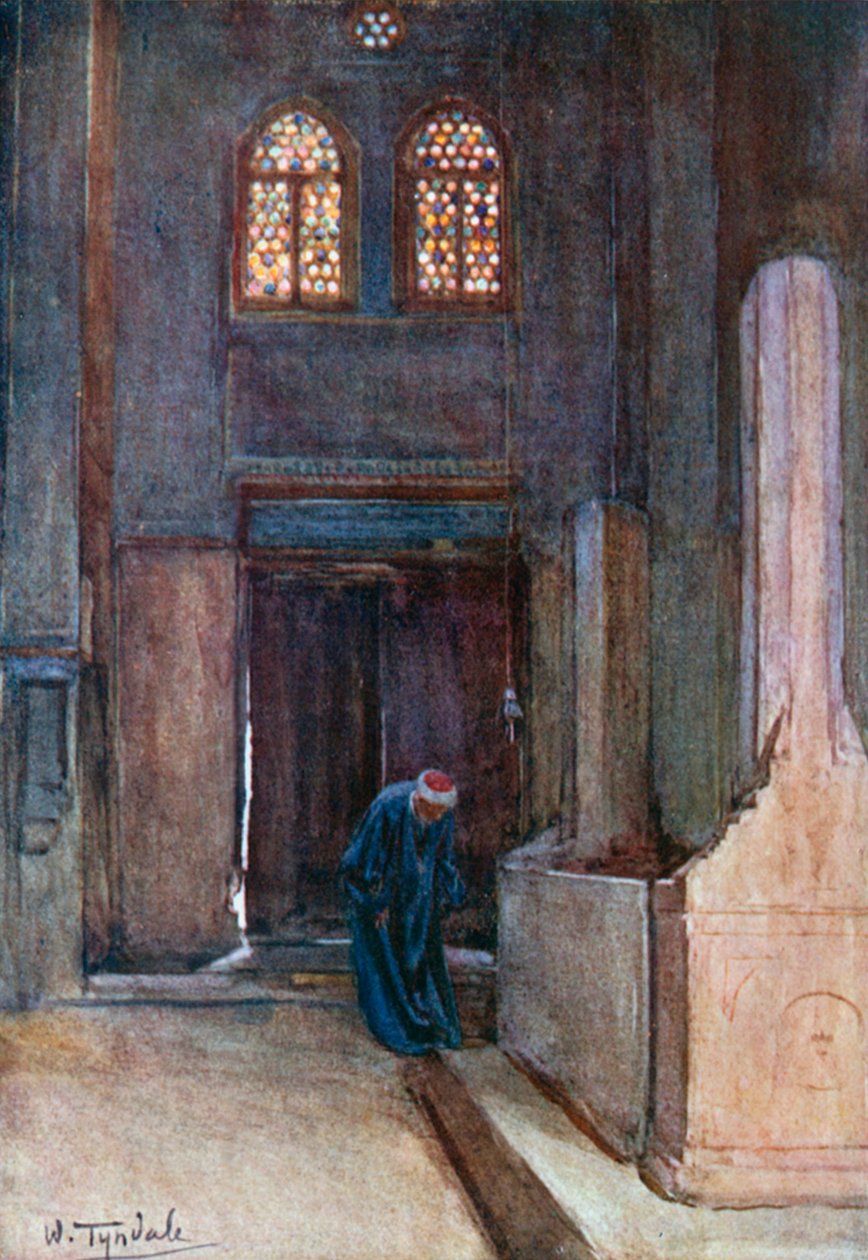 Grobowiec Ibrahima Agi (kolorowa litografia) autorstwa Walter Frederick Roofe Tyndale
