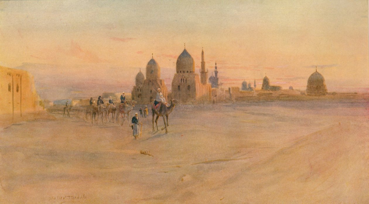 Grobowce kalifów, ok. 1905, 1912 r autorstwa Walter Frederick Roofe Tyndale