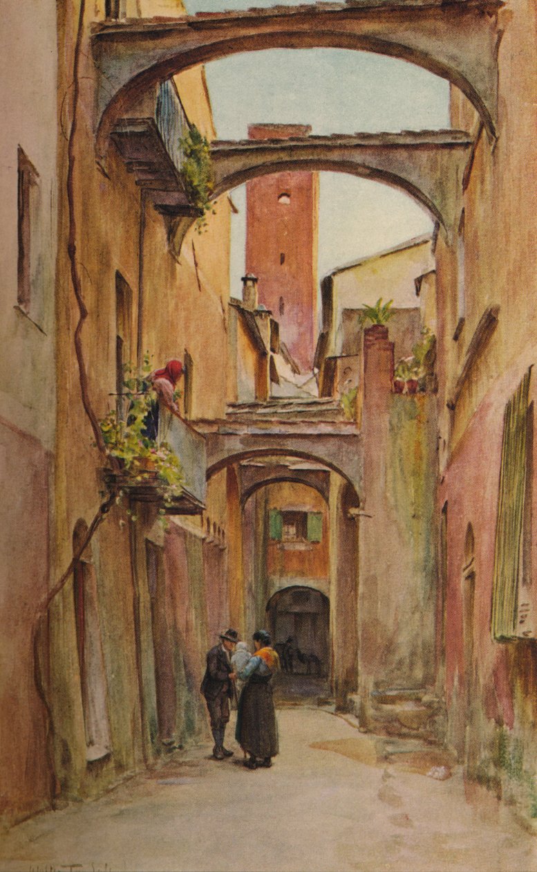 Via dello Speddale, Noli, c1910, 1912 autorstwa Walter Frederick Roofe Tyndale