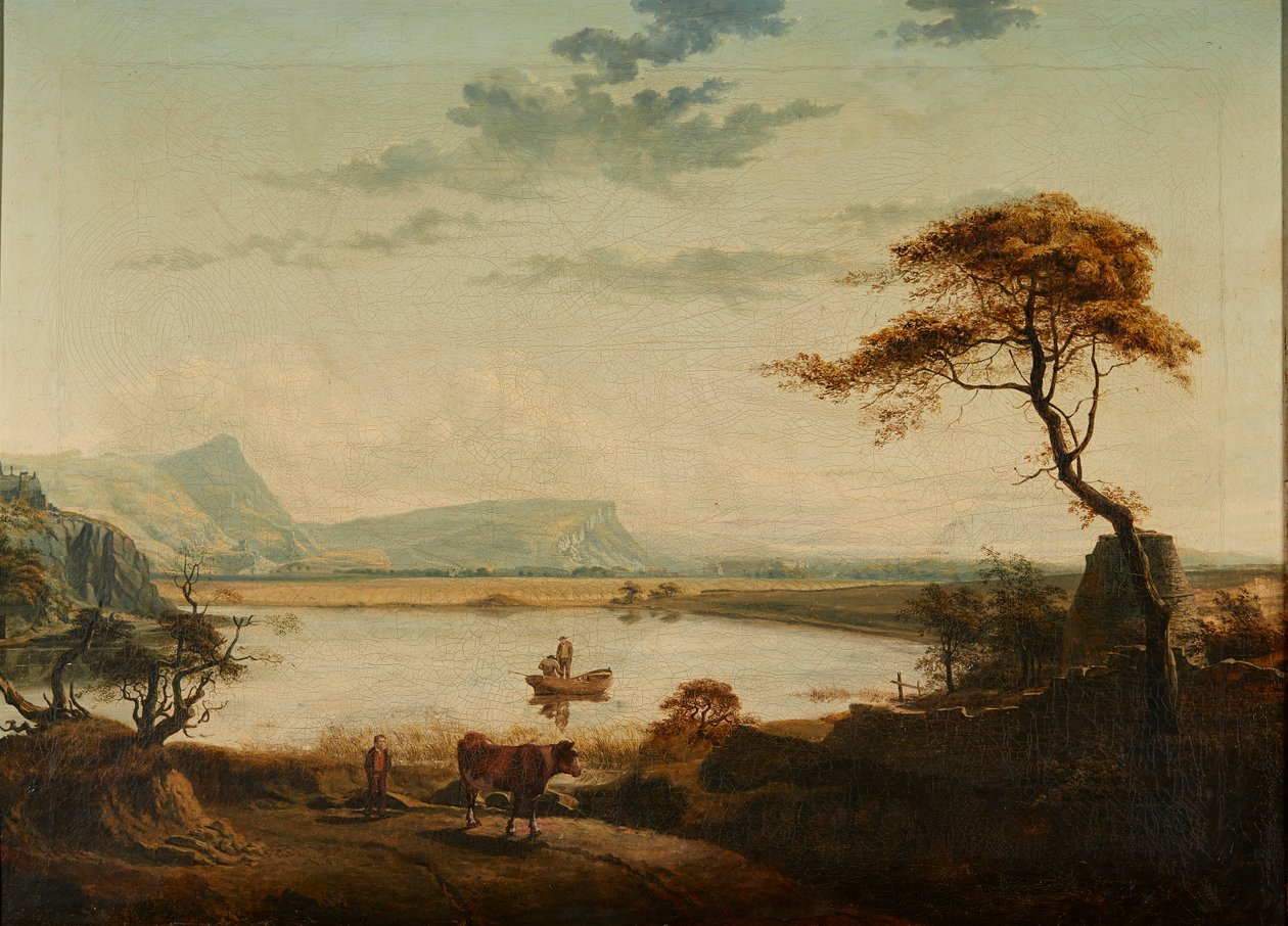 Edynburg i Lochend Loch (olej na płótnie) autorstwa Walter Geikie
