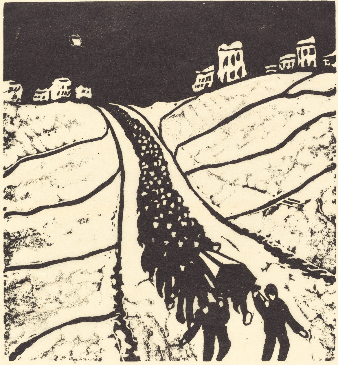 Pogrzeb pogrzebowy, 1916. autorstwa Walter Gramatte