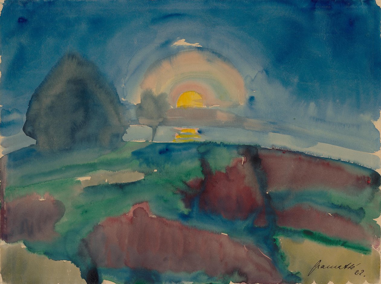 Mondaufgang (auf Hiddensee) autorstwa Walter Gramatte