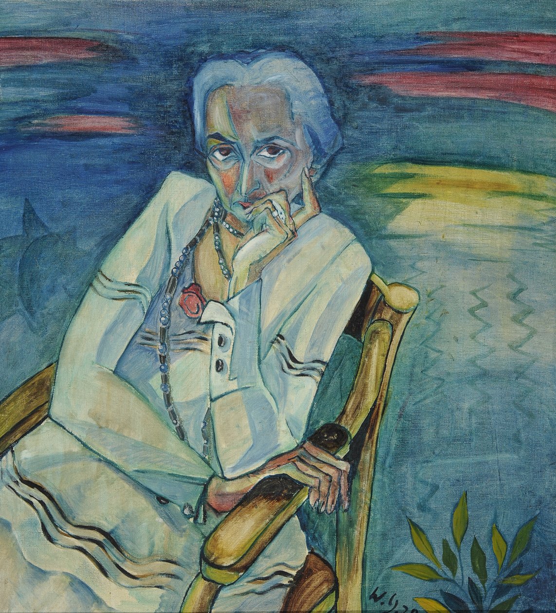 Portret Rosy Schapire autorstwa Walter Gramatte