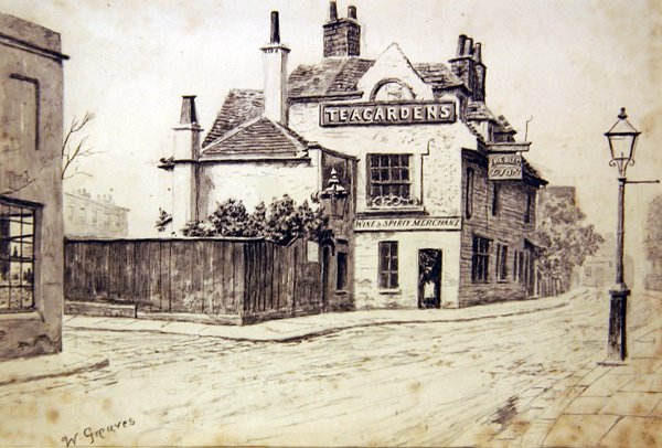 Czarny lew, Old Church Street, Chelsea autorstwa Walter Greaves