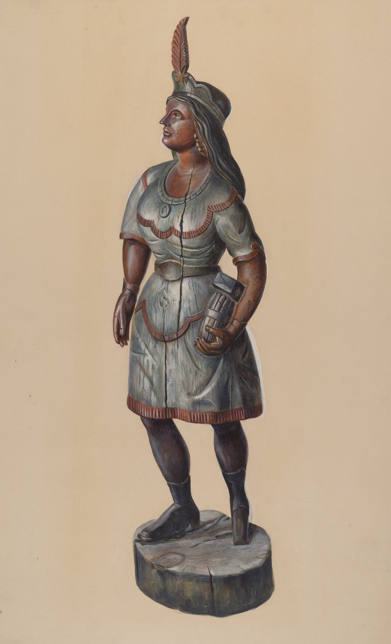 Sklep z cygarami Indian, ok. 1930 r. 1937. autorstwa Walter Hochstrasser