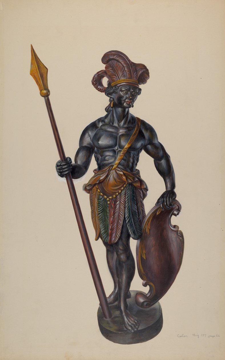 Sklep z cygarami Indian, ok. 1930 r. 1937. autorstwa Walter Hochstrasser