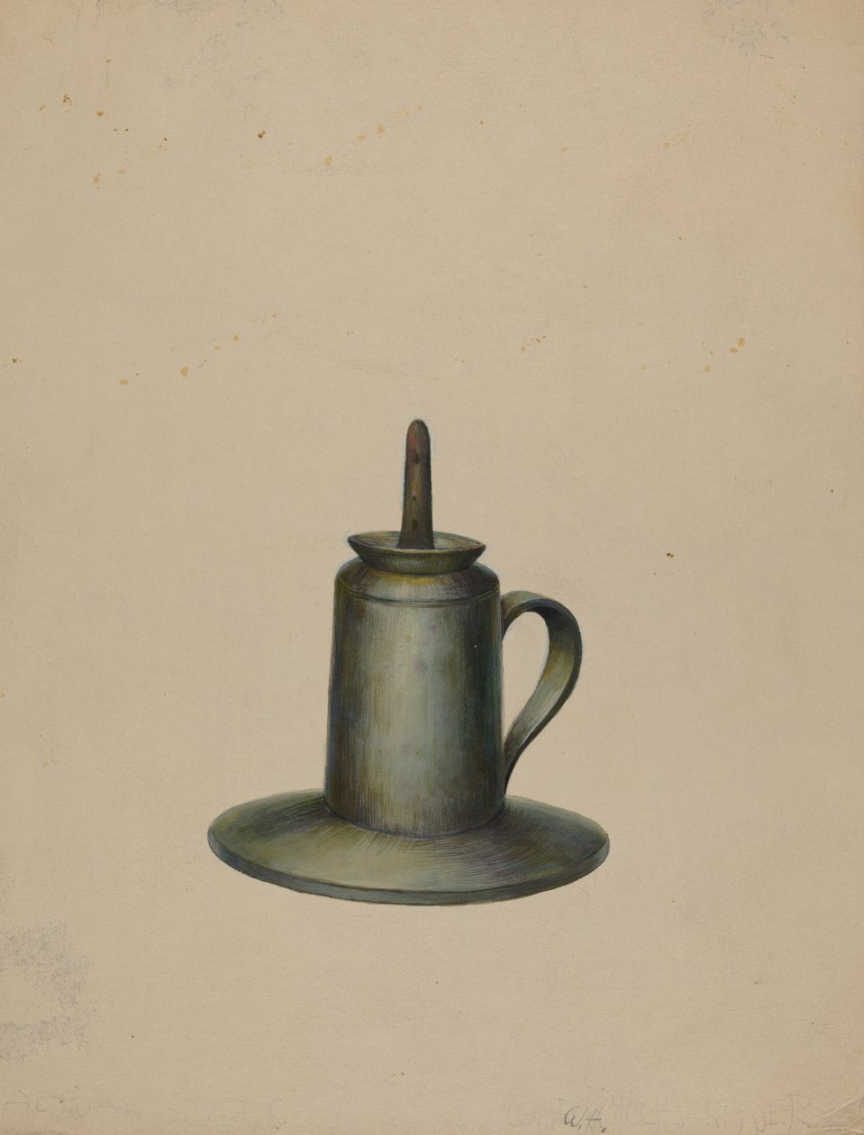 Lampa naftowa cynowa, ok. 1900 r. 1938. autorstwa Walter Hochstrasser