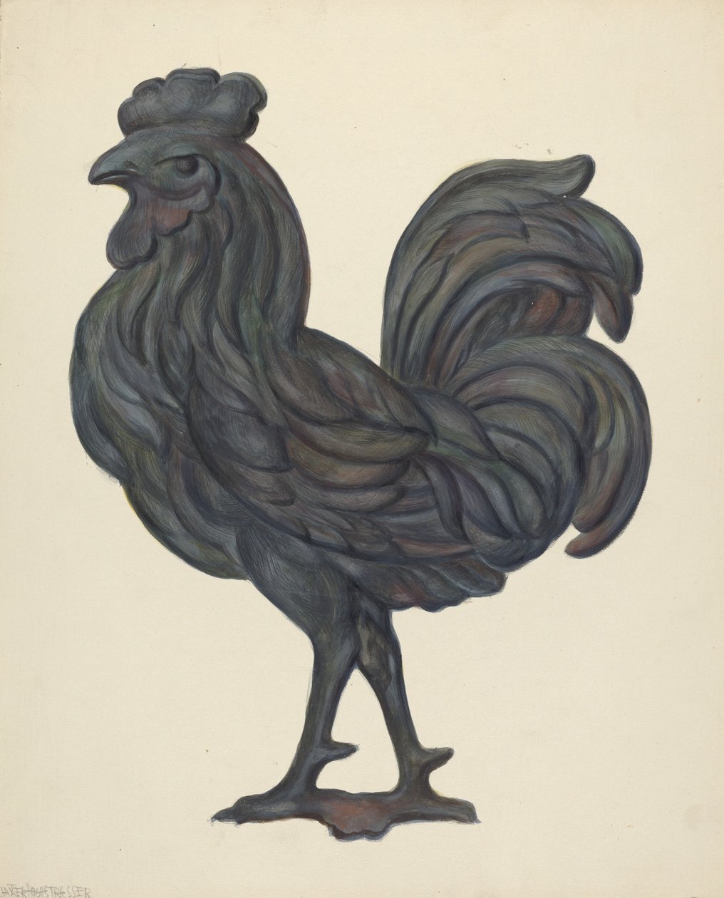 Wiatrowskaz, ok. godz. 1937. autorstwa Walter Hochstrasser