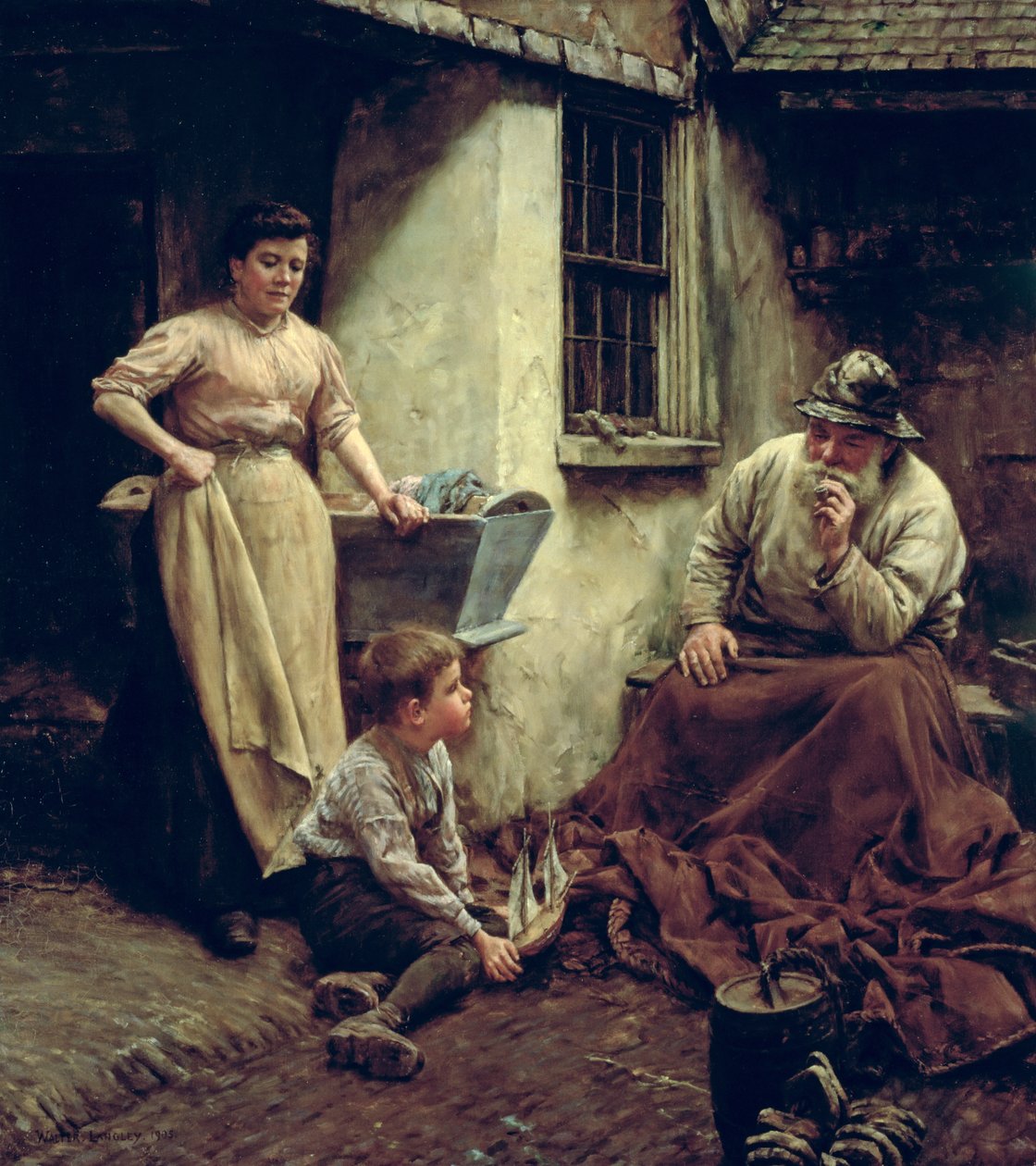 Chip off the Old Block autorstwa Walter Langley