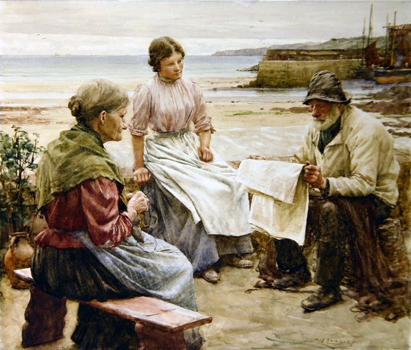 Ciekawe wiadomości autorstwa Walter Langley