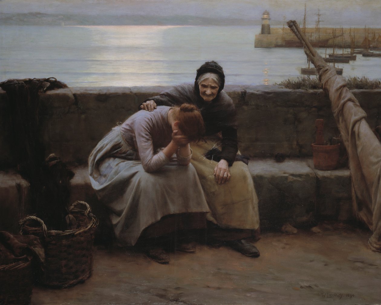 „Nigdy rano nie nosiłem do wieczora, ale serce pękło” autorstwa Walter Langley