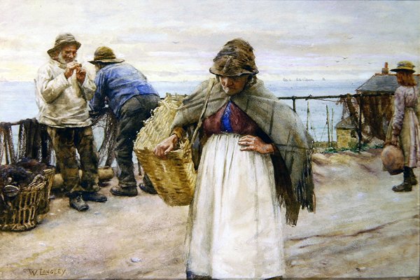 Newlyn High Street autorstwa Walter Langley