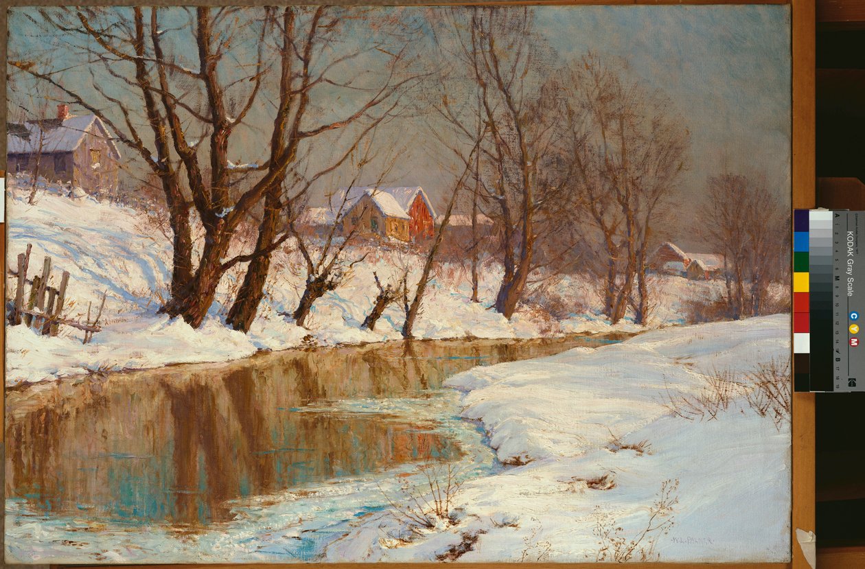 Zimowy poranek (olej na płótnie) autorstwa Walter Launt Palmer
