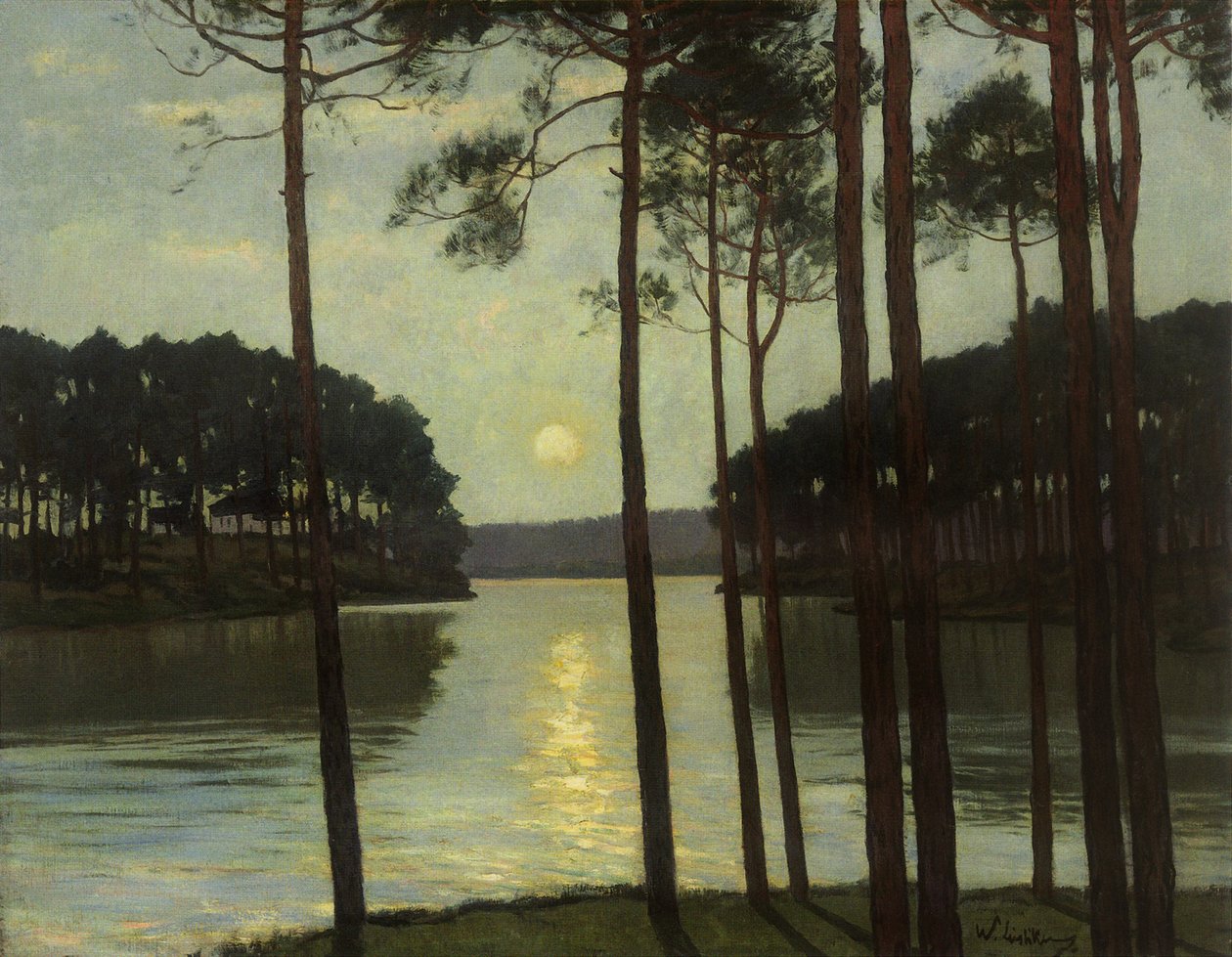 Wieczorna atmosfera w Schlachtensee autorstwa Walter Leistikow