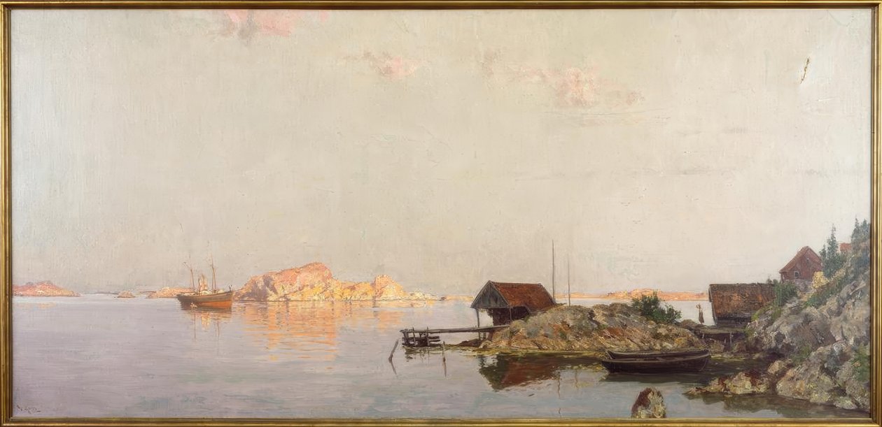 Skandynawski krajobraz nadmorski autorstwa Walter Moras