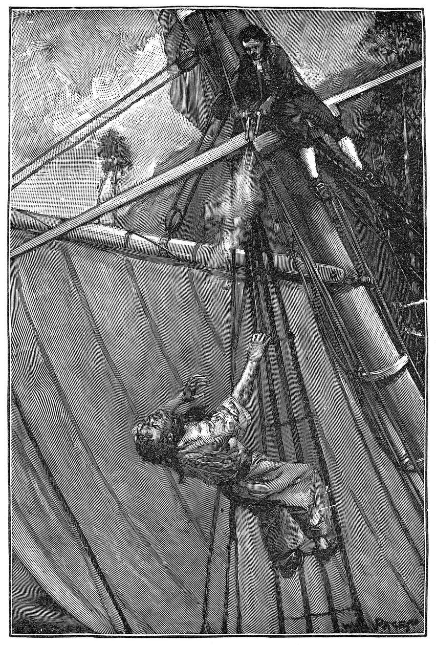 Ilustracja z „Wyspy skarbów”, Robert Louis Stevenson (grafika) autorstwa Walter Paget