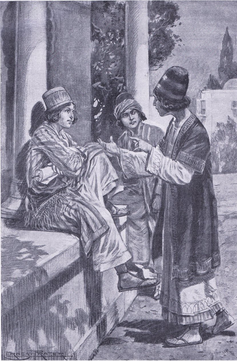 Przyrzeczenie trzech towarzyszy, ilustracja z My Magazine autorstwa Walter Paget