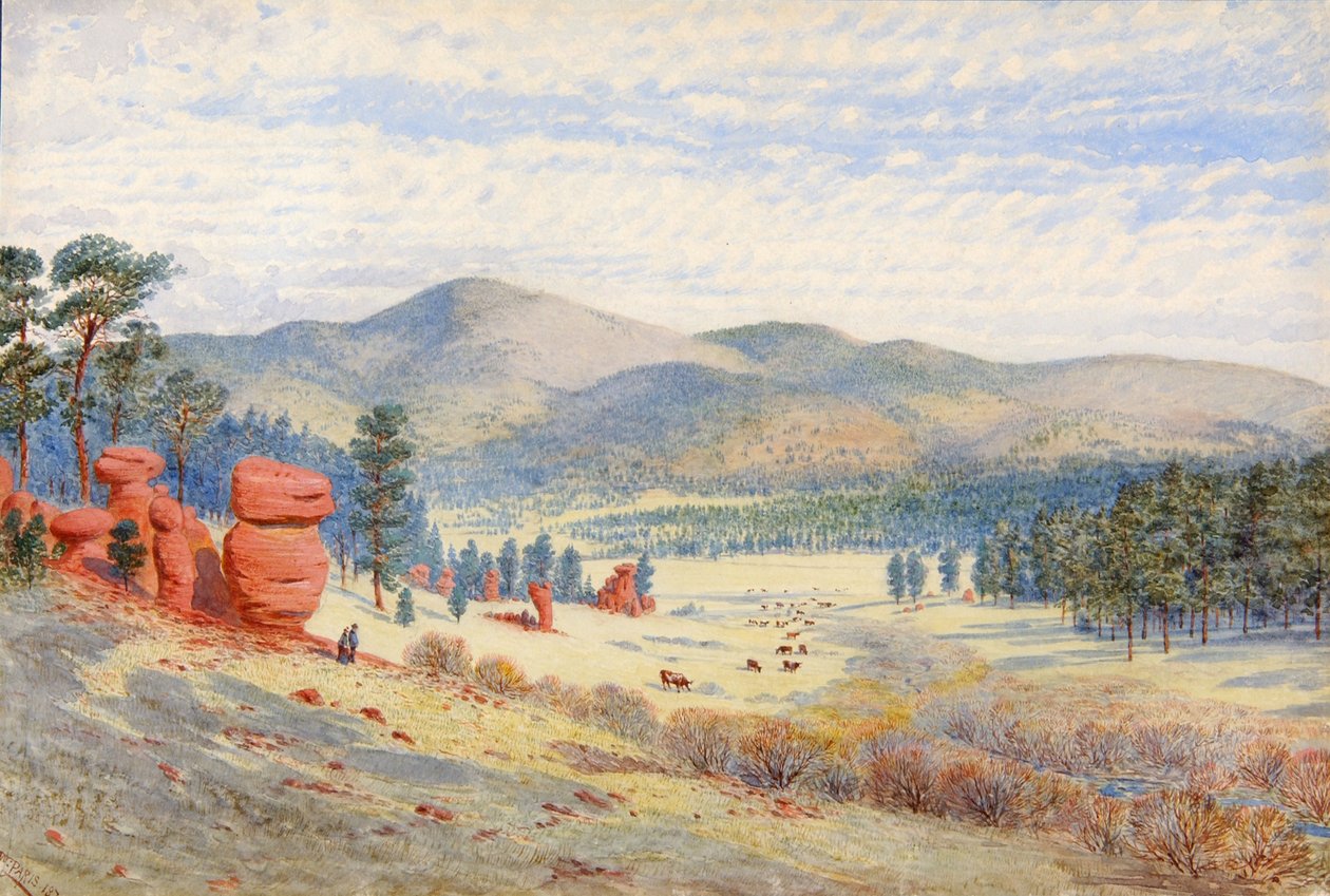 W Monument Park, Kolorado, 1874. autorstwa Walter Paris