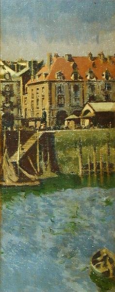 La Darse (Przystań Wewnętrzna) Dieppe autorstwa Walter Richard Sickert