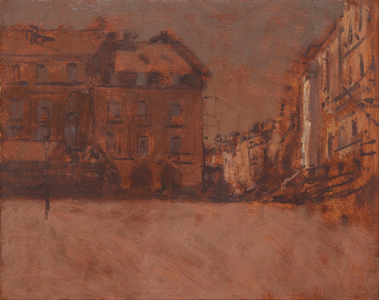 La Grande Rue, Dieppe (olej na płótnie) autorstwa Walter Richard Sickert