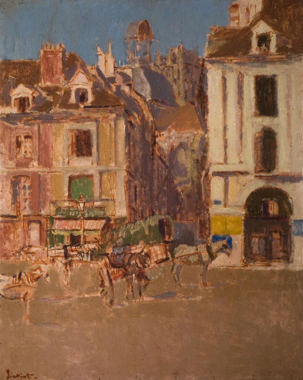 La Rue Notre Dame i Quai Duquesne, 1902. autorstwa Walter Richard Sickert