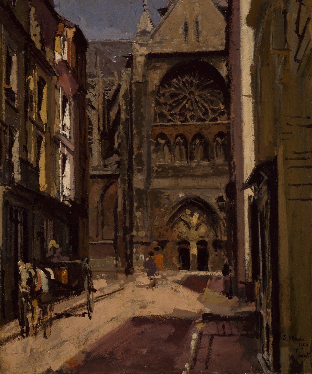 Rue Pecquet, Dieppe, 1900 autorstwa Walter Richard Sickert