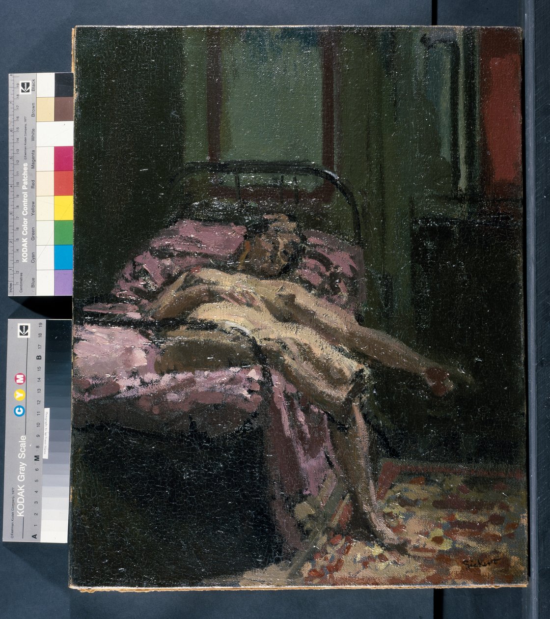 Akt na łóżku autorstwa Walter Richard Sickert