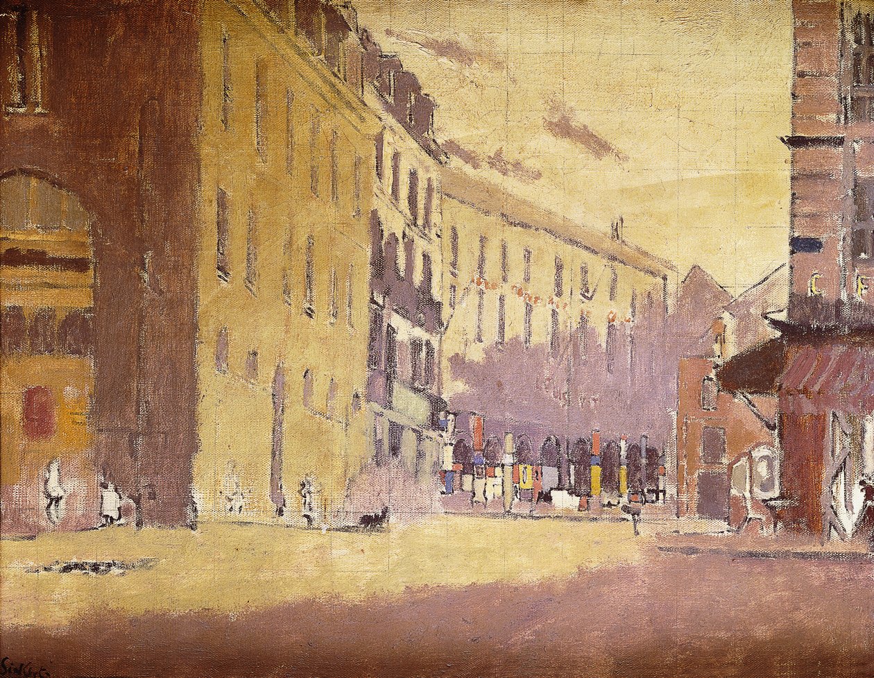 Ulica w Dieppe, autorstwa Walter Richard Sickert