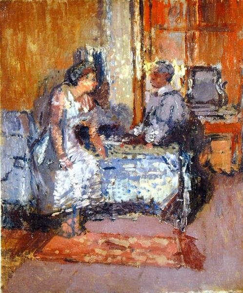 Okiennice, ok. 1912 (olej na płótnie) autorstwa Walter Richard Sickert