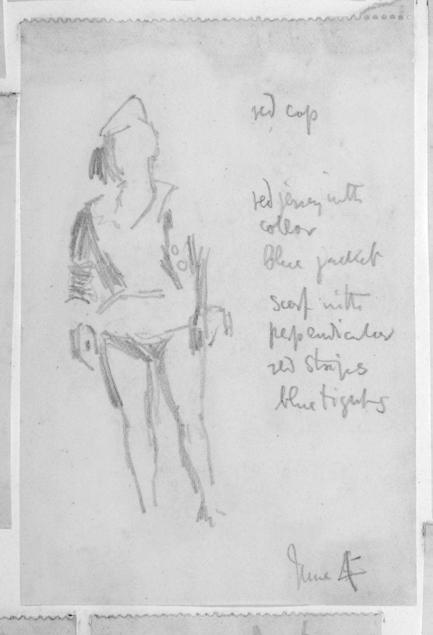 Szkic postaci kobiecej autorstwa Walter Richard Sickert