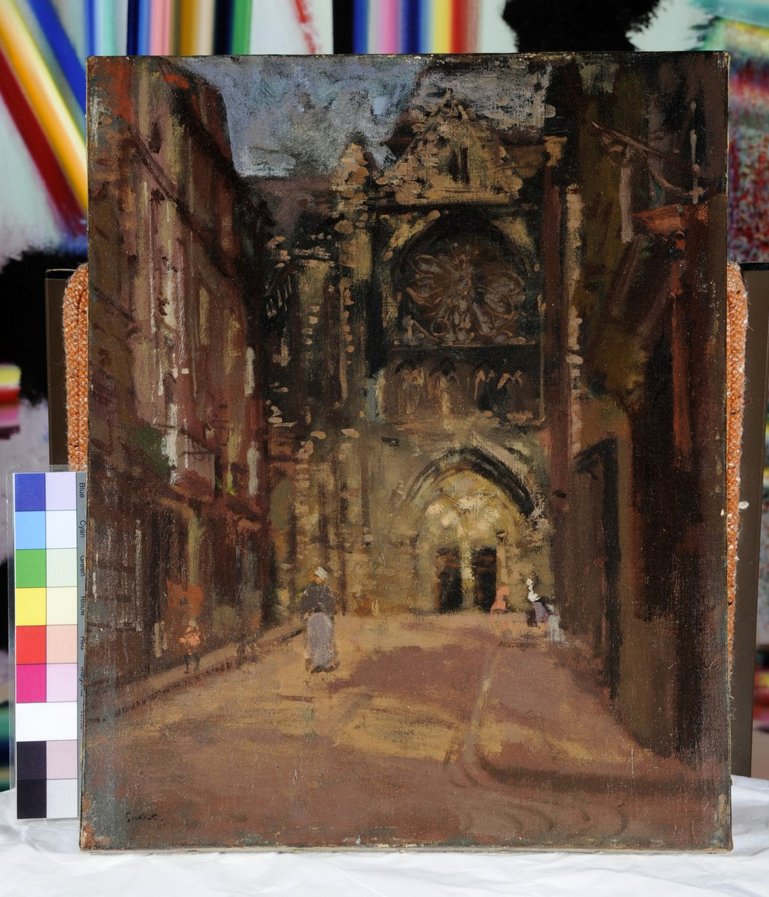 St Jacques, Dieppe, Francja, ok. 1900 (olej na płótnie) autorstwa Walter Richard Sickert