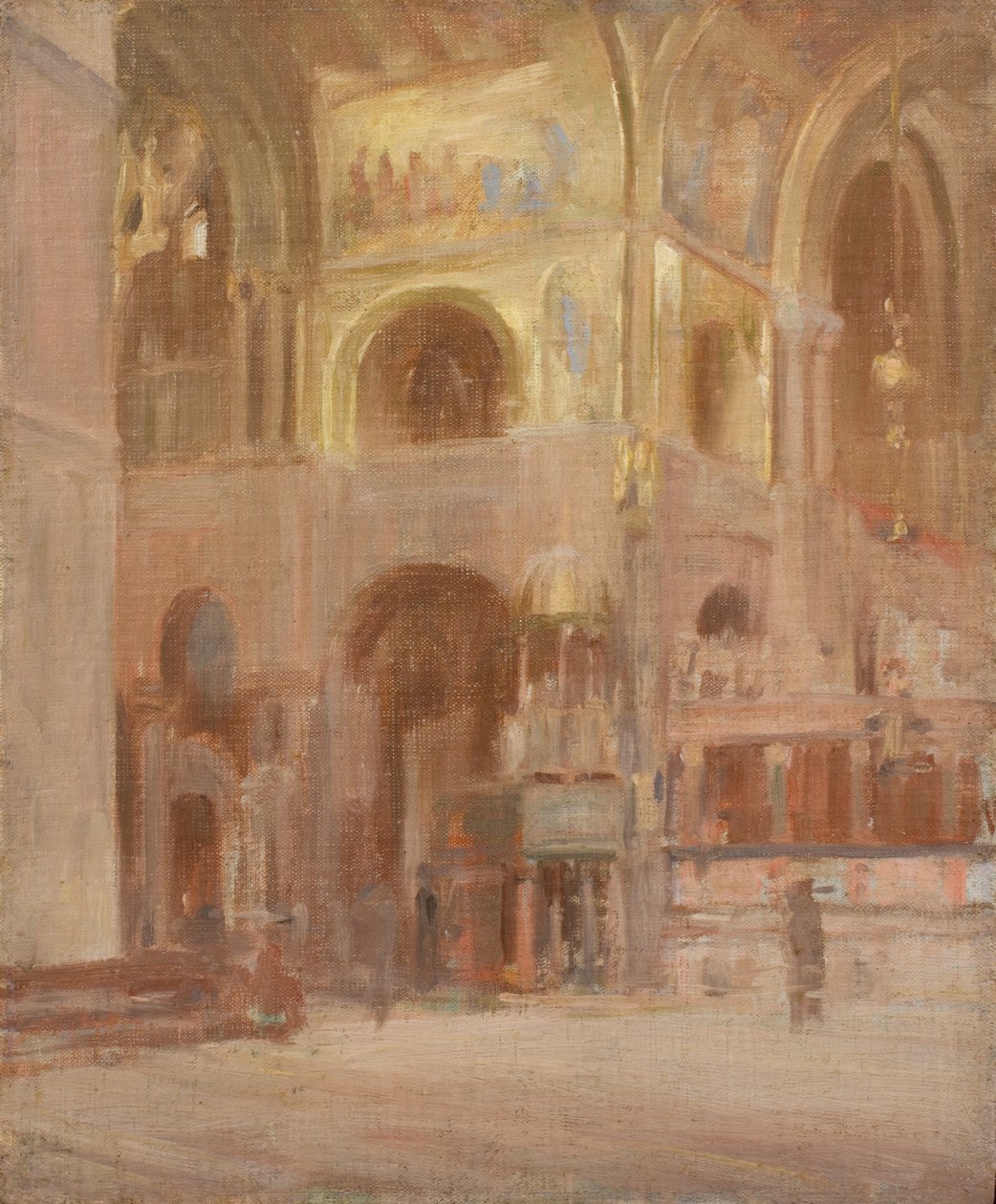 Studium wnętrza kościoła św. Marka w Wenecji autorstwa Walter Richard Sickert