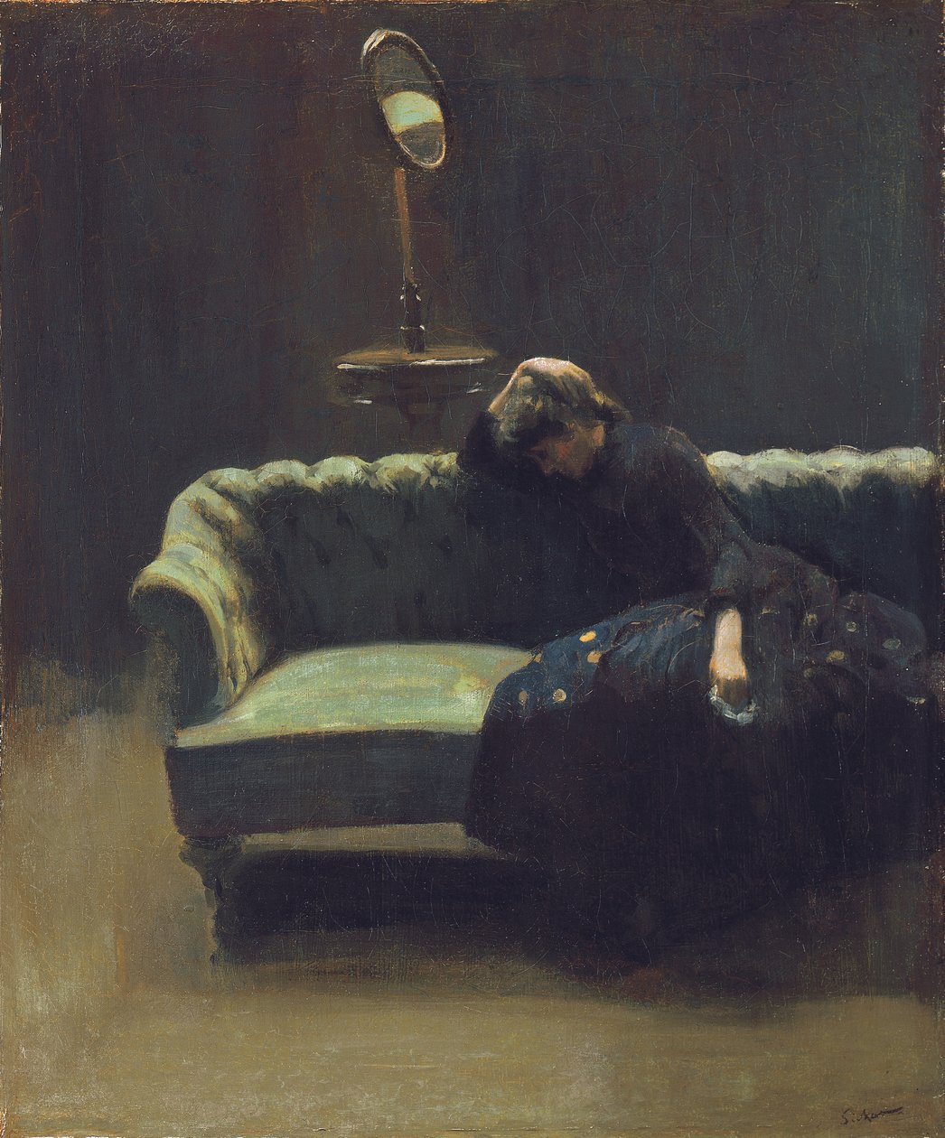 Działający kierownik lub próba: koniec aktu, ok. 1885-6 autorstwa Walter Richard Sickert