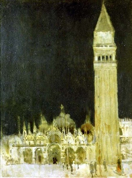 Kampanila, Wenecja, ok. 1896-97 (olej na płótnie) autorstwa Walter Richard Sickert