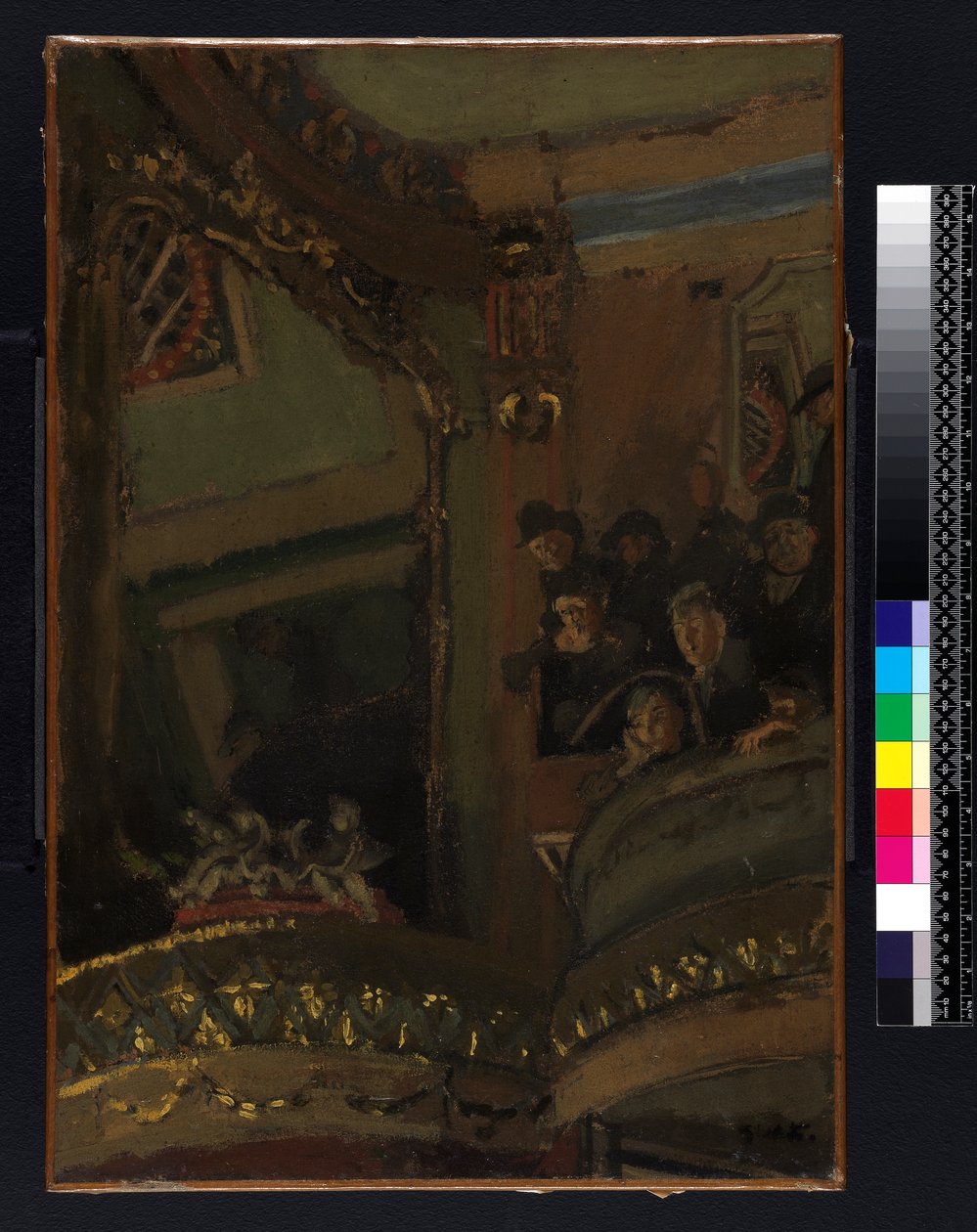 Sala muzyczna Old Bedford, 1894-95 autorstwa Walter Richard Sickert