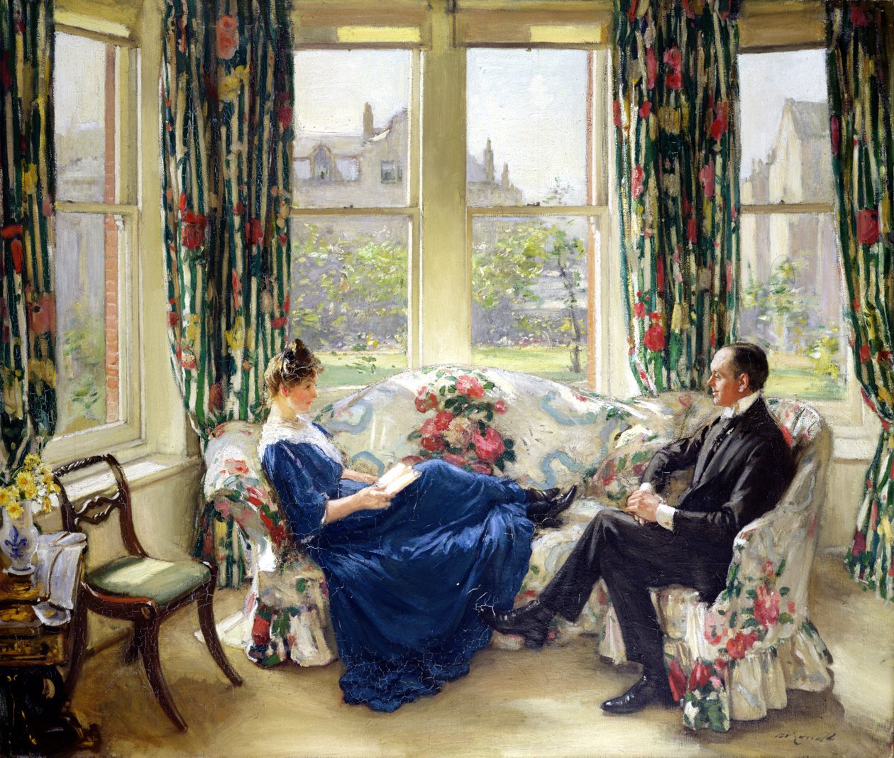 Pokój Poranna, ok. 1907 (olej na płótnie) autorstwa Walter Russell