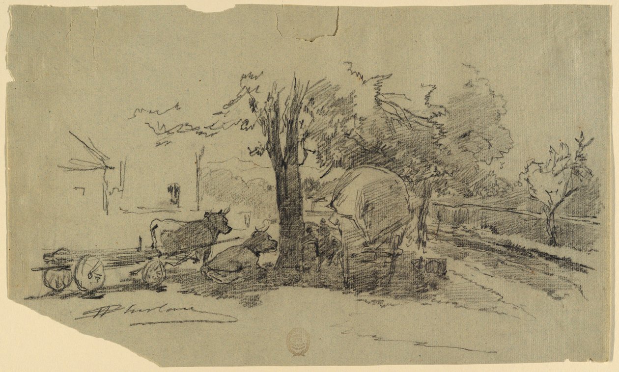 Plac Wiejski autorstwa Walter Shirlaw