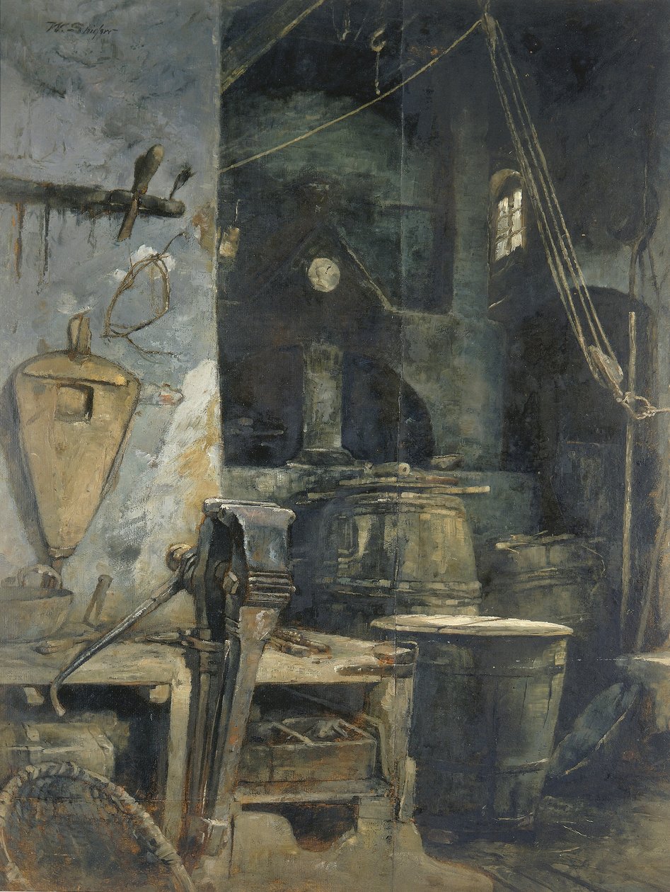 Odlewnia dzwonów, Niemcy autorstwa Walter Shirlaw