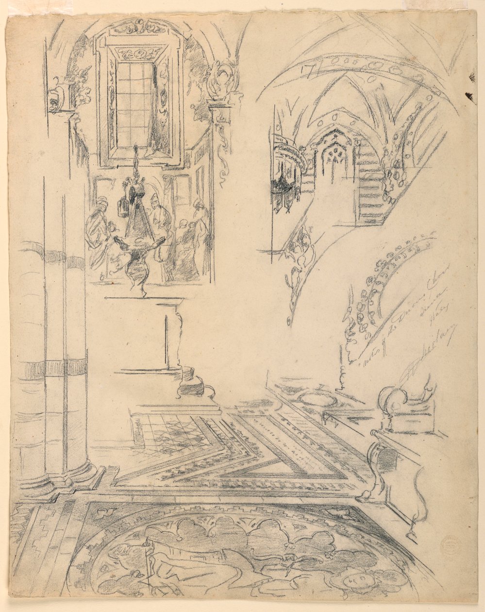 Nuty chóru Duomo, Siena, Włochy autorstwa Walter Shirlaw