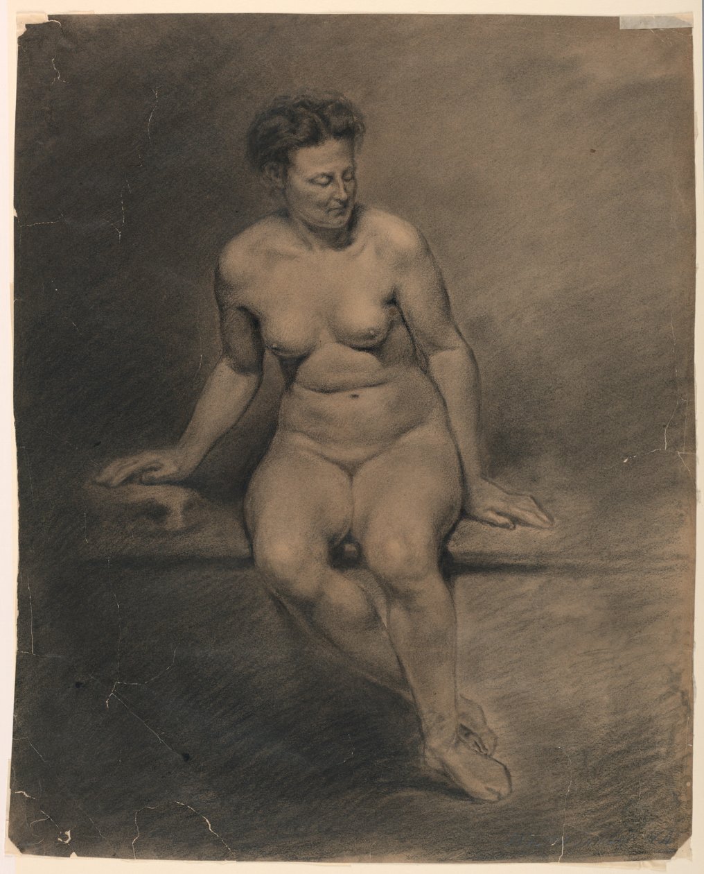 Naga kobieta autorstwa Walter Shirlaw