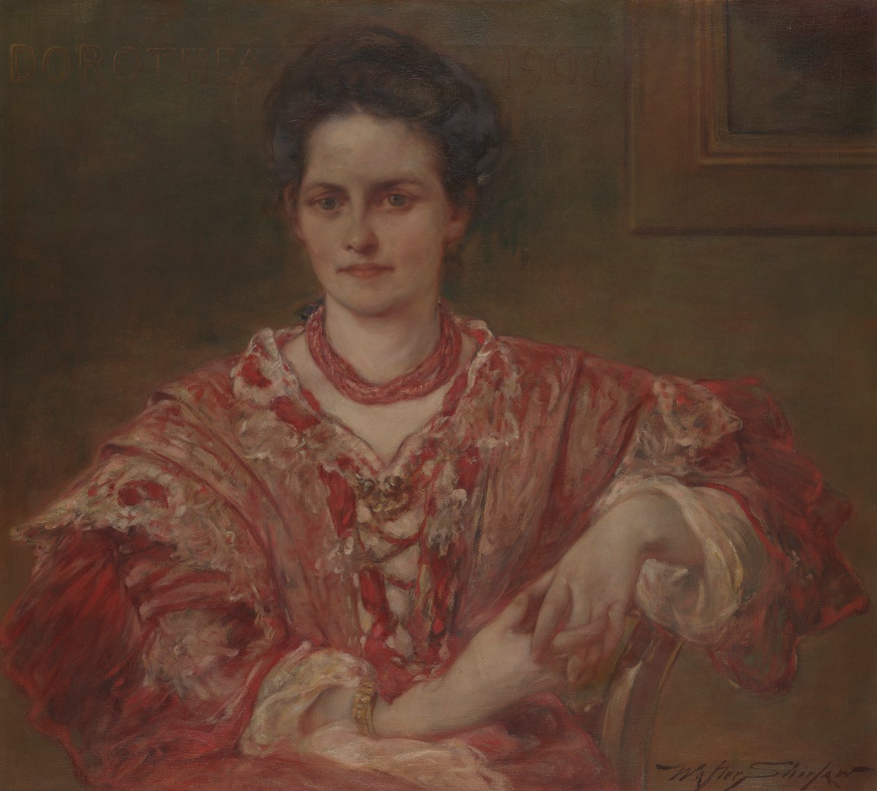 Portret Dorothei A. Dreier (1870 autorstwa Walter Shirlaw