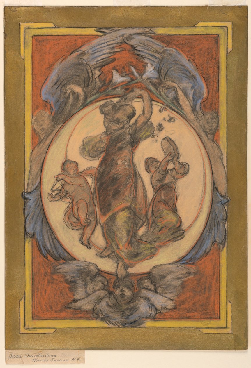 Studium do „Sierp księżyca” autorstwa Walter Shirlaw