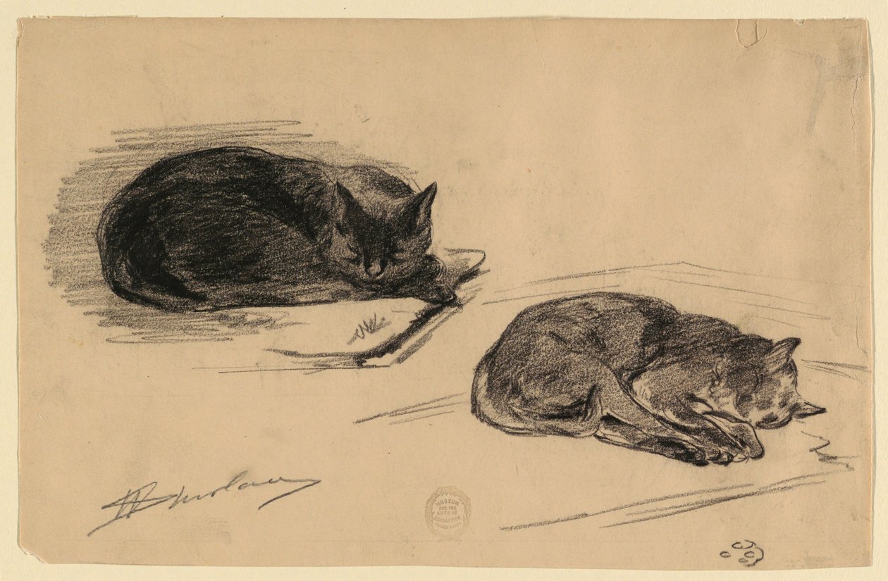 Badanie kotów autorstwa Walter Shirlaw